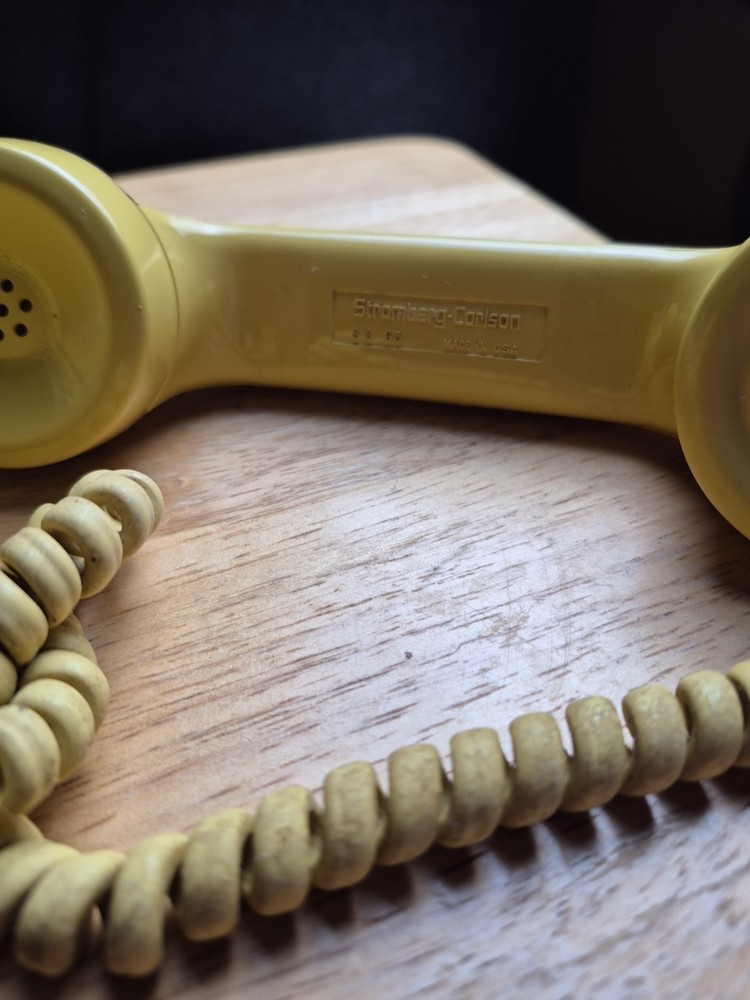 Stromberg-Carlson Yellow Rotary Dial Telephone Untested