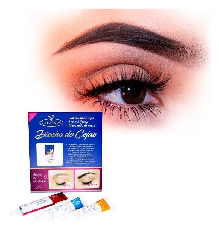 Kit Planchado De Cejas Profesional J. Denis Eyebrow Lamination Kit