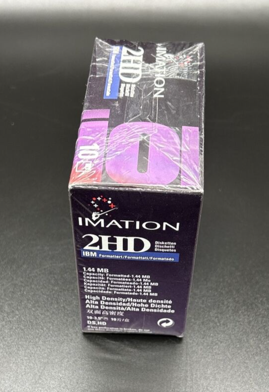 Imation 3.5" Floppy Disk Diskettes 10 Disk Pk IBM Formatted 1.44MB 2HD