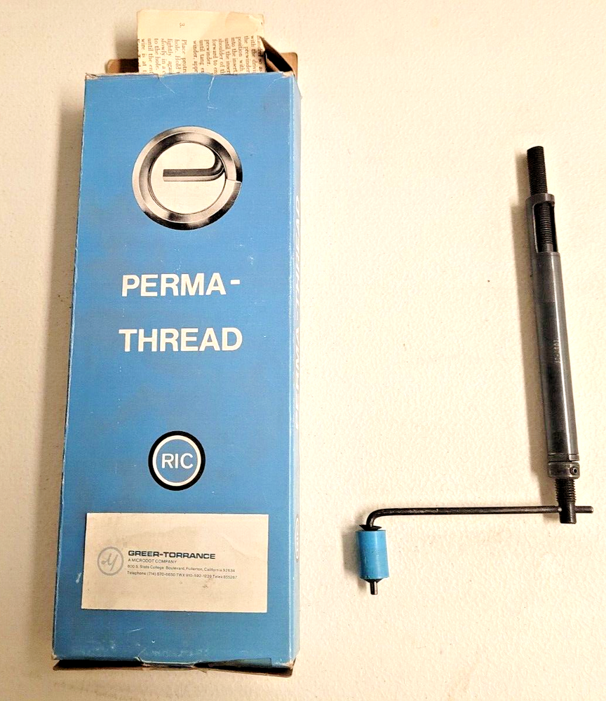 5/16-24 NF Thread Insert Installation Tool PermaThread 1034-5F Vintage