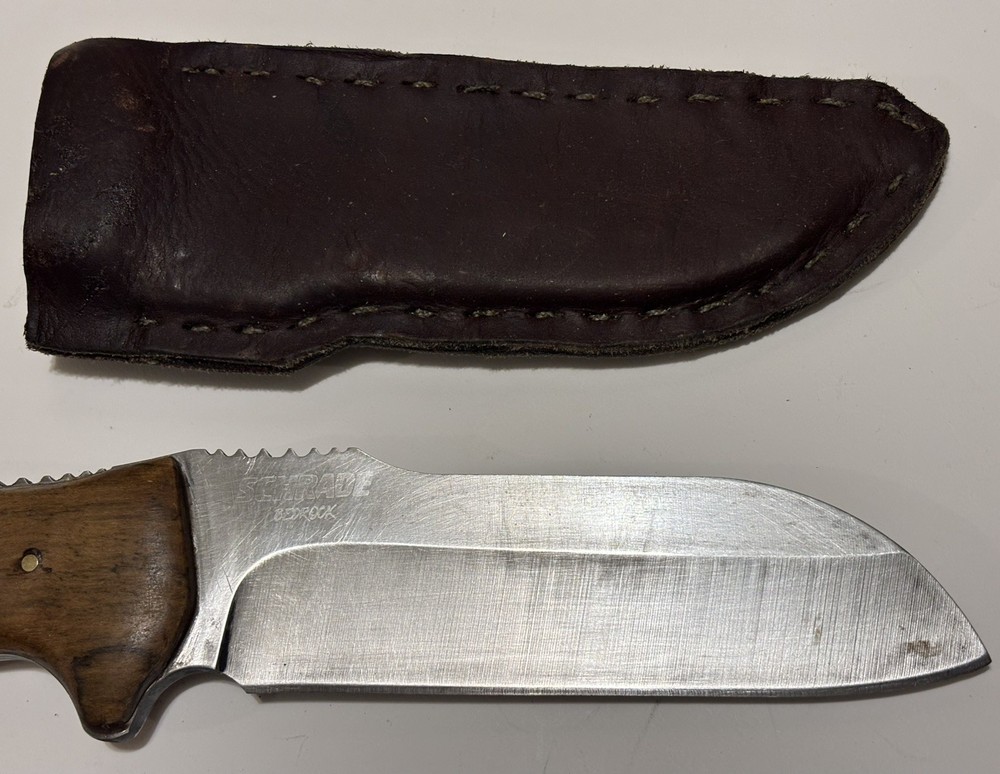 Schrade BedRock Fixed Blade Knife With Sheath