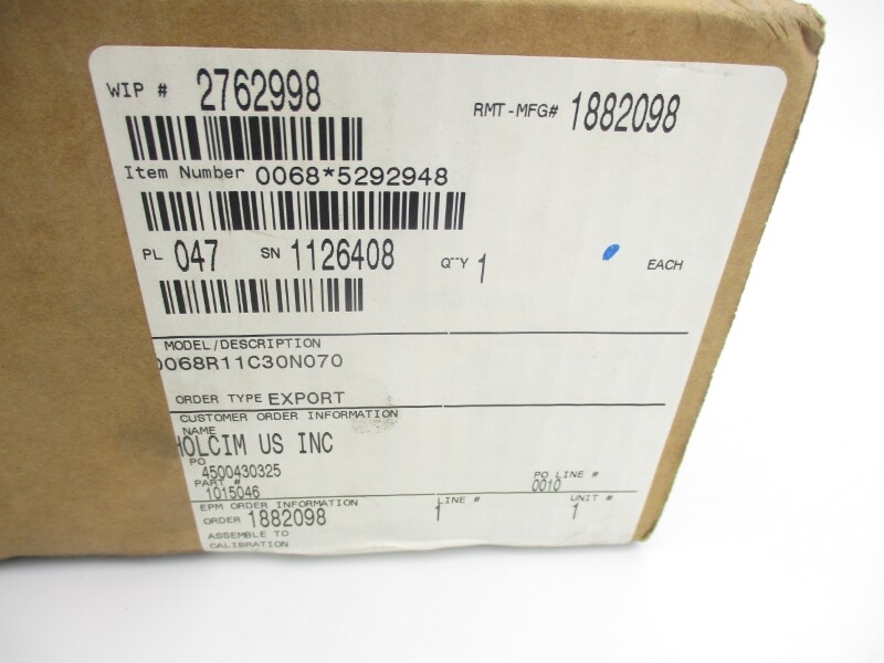 ROSEMOUNT 0068R11C30N070 NSMP