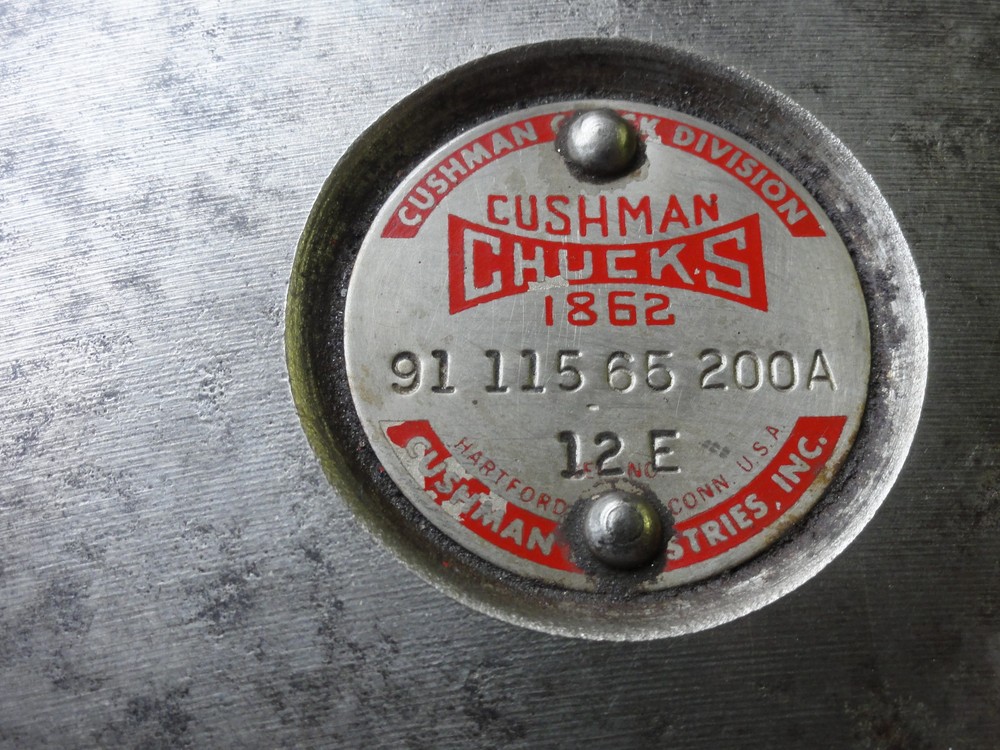 Cushman 24 inch Scroll Chuck