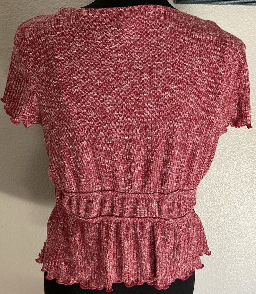 No Boundaries 2-piece Set Burgundy Knit Size 7-9