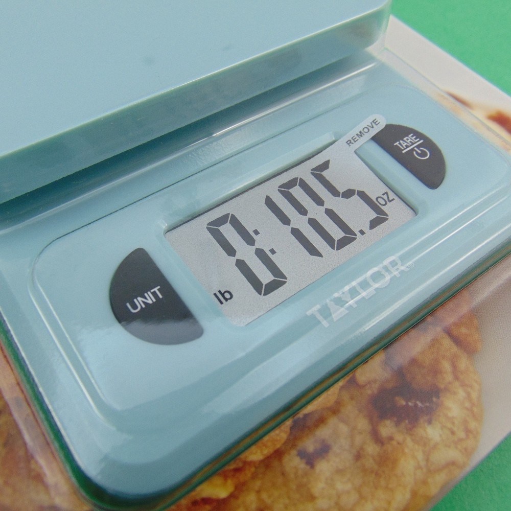 Farberware Baking Advantage Digital Kitchen Scale Compact Aqua Green Taylor