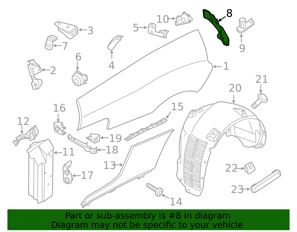 Genuine Audi Tail Lamp Pocket 420-809-853-E