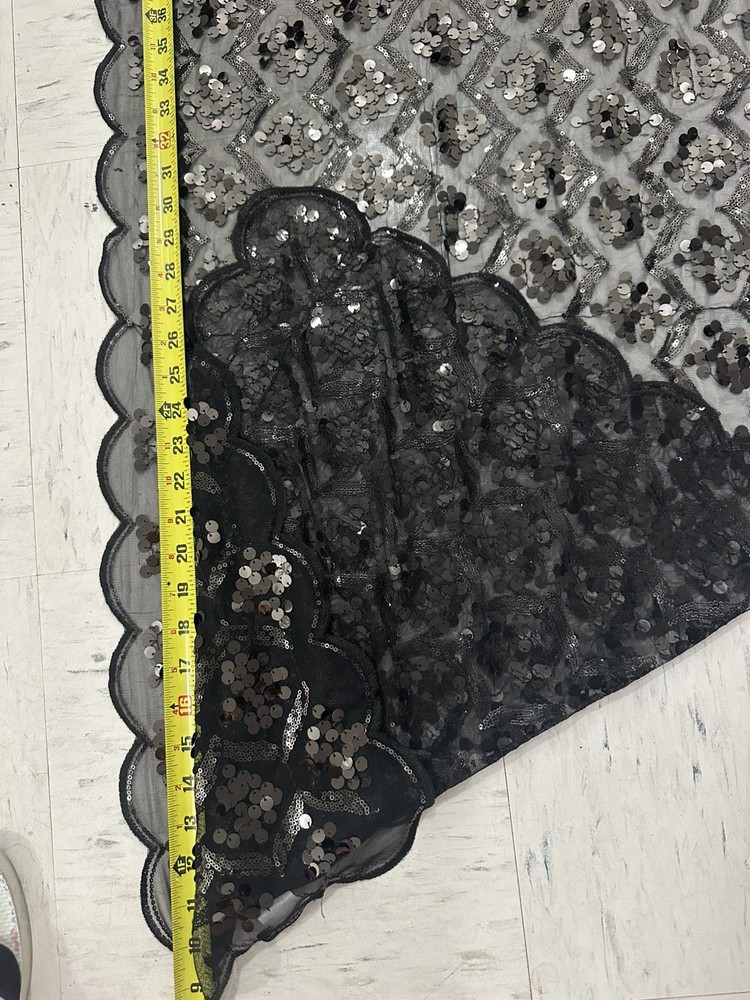 Black Sequin Runner, 56" x12"