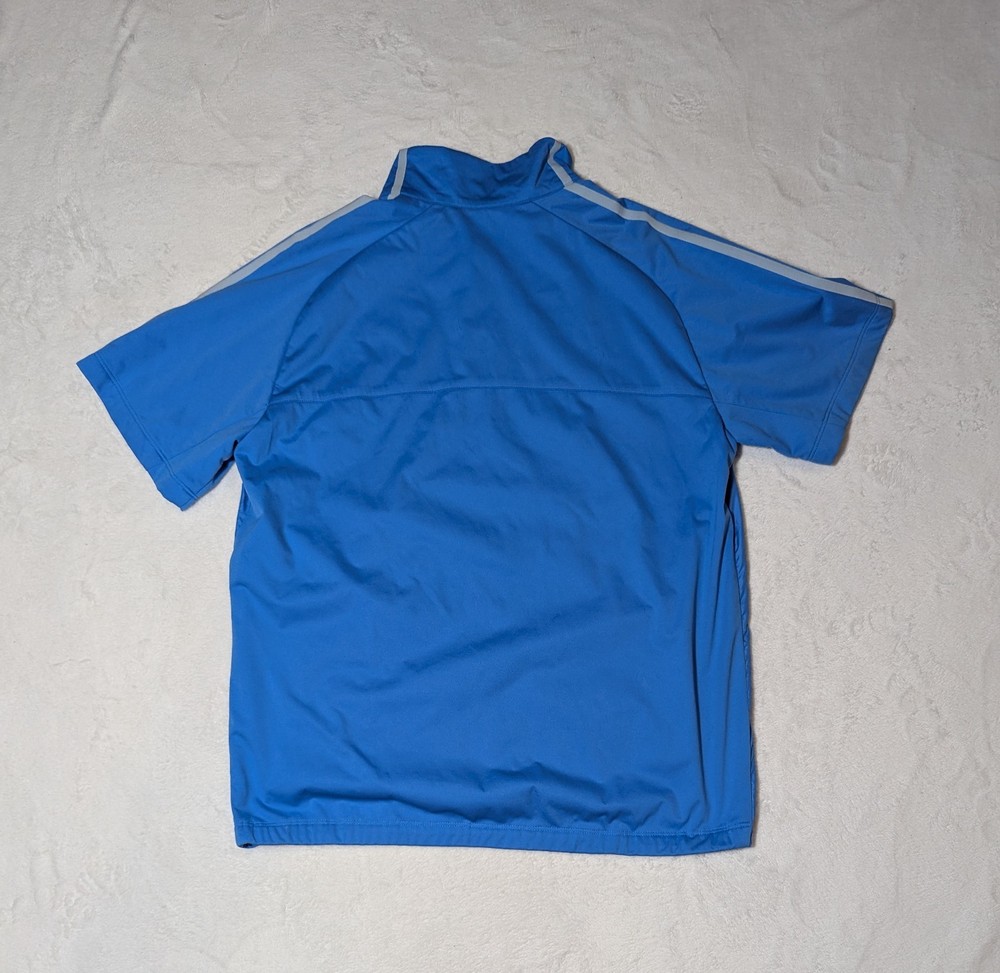 Nike Golf Windbreaker Men’s Medium 1/2 Zip Pullover Short Sleeve Blue