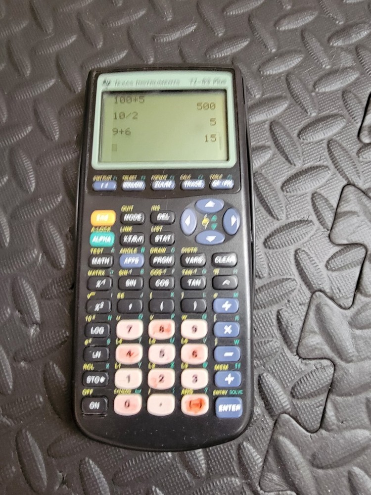Texas Instruments TI-83 Plus Calculator w/ Cover - Graphing - Tested & Working