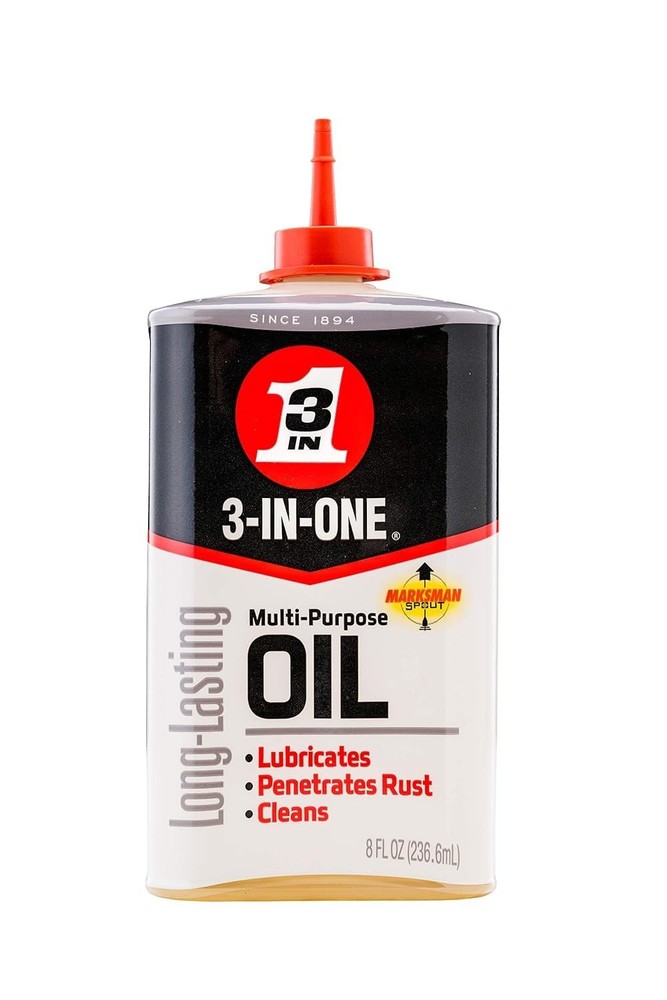 3-IN-ONE Multi-Purpose Oil, 8 OZ 1-Pack, Red/Black