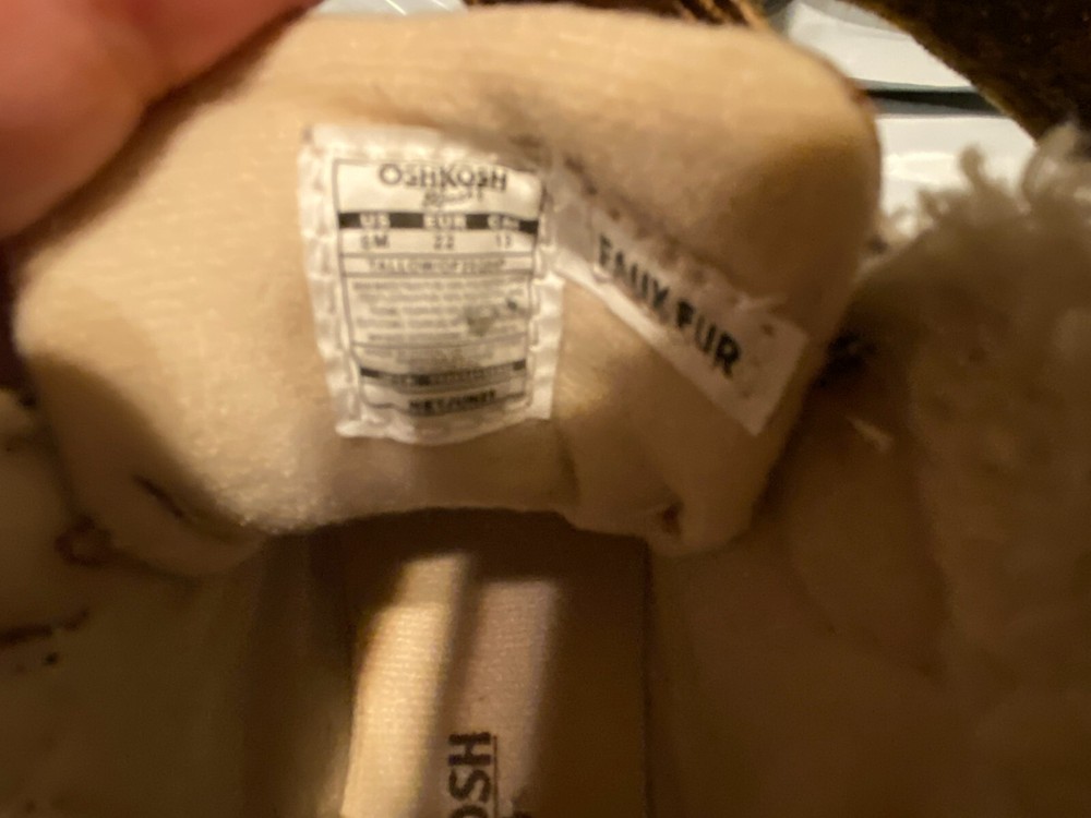 Oshkosh Brown Boots 6M Winter pre owned