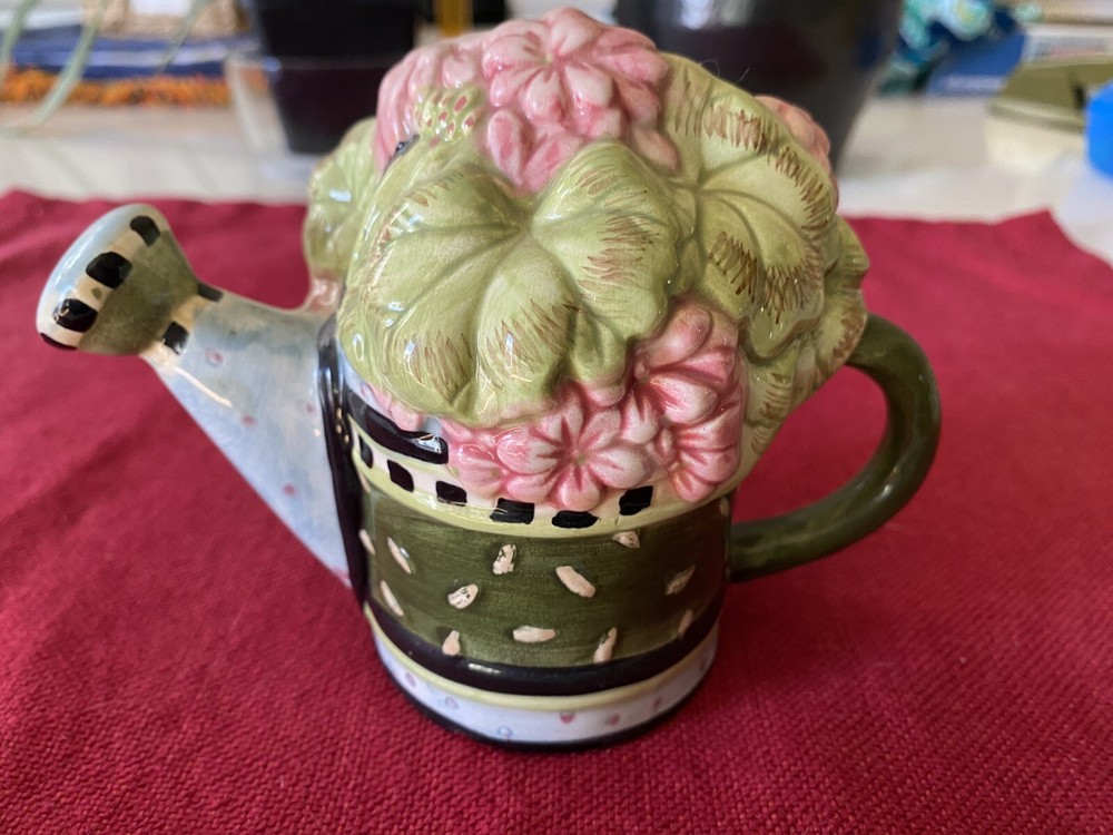 Vintage Sakura “Watering Can" Creamer By Debbie Mumm
