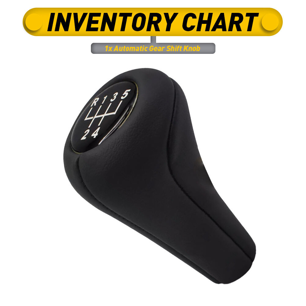 5 Speed BMW illuminated Leather Black Shift Knob for M3 E30 E36 E46 AUXITO