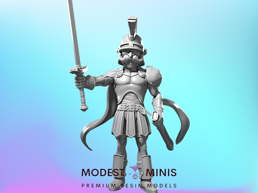 DQ Ragnar - 32mm Scale DnD Miniature |   JRPG Mini - RN Estudio