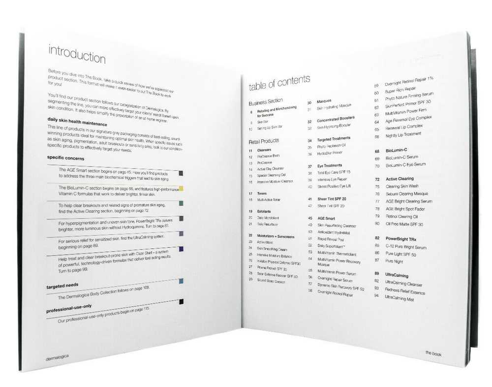Dermalogica "The Book" Informational Guide *New*