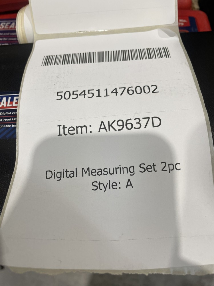 Sealey Digital Measuring Set 2pc AK9637D (A)