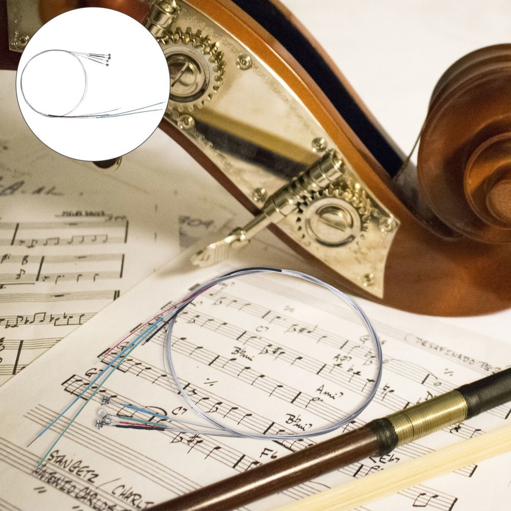 4 Pcs Replacement Strings Violin Fine Tuner Part Accessories Kit