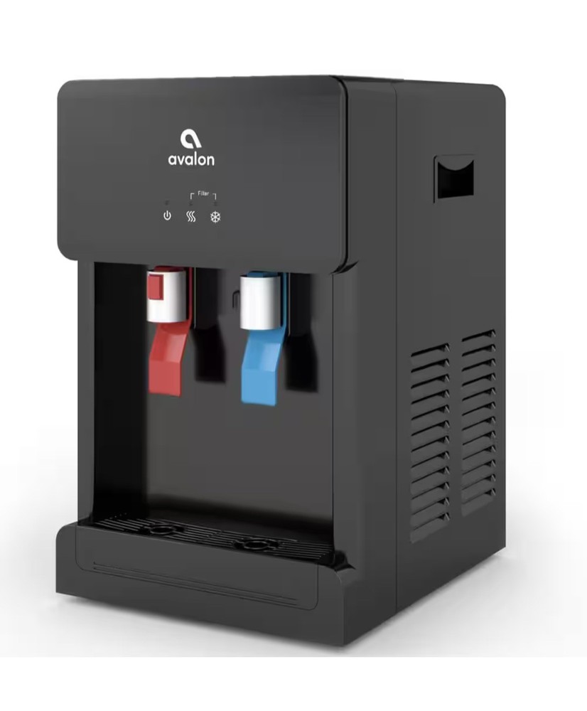 Avalon Countertop Bottleless Water Cooler Hot & Cold NSF Filter Black/White