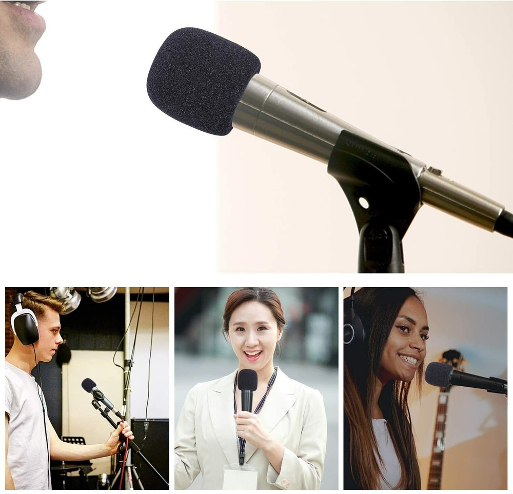 5 Pack Microphone Foam Windscreen for Shure SM58 Wireless Handheld Transmitters