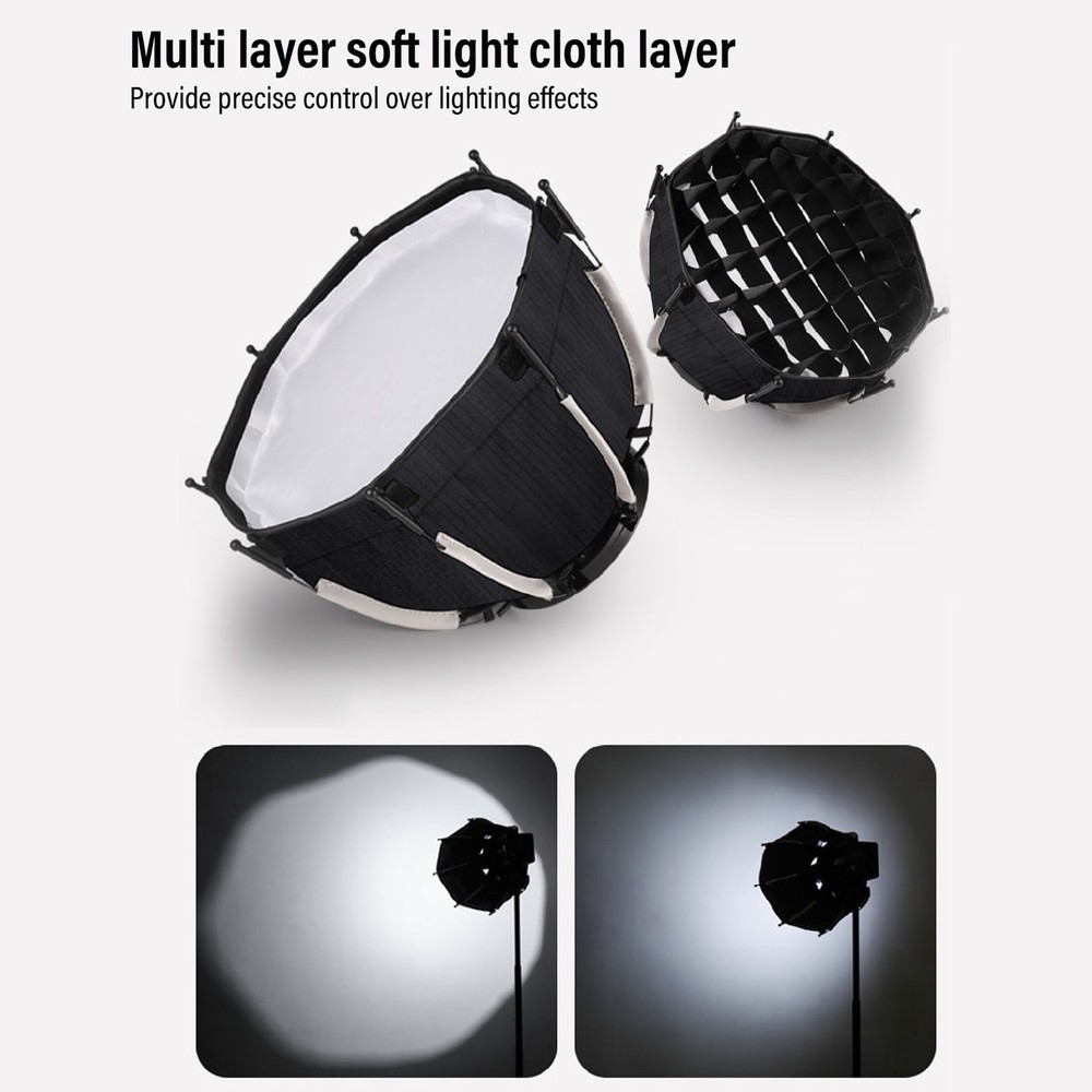 Portable Octagonal Softbox With Grid For Mount Fill Light GIPV