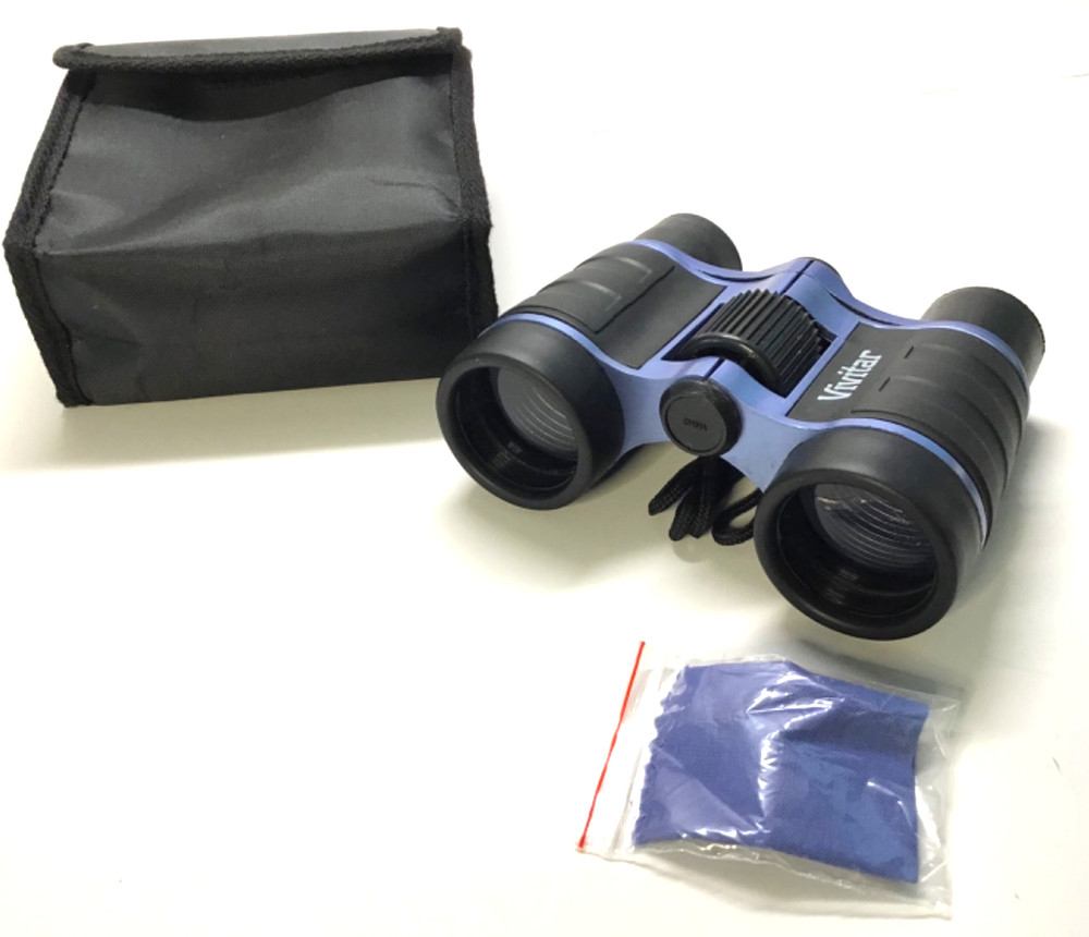 VIVITAR 4X30 COMPACT BINOCULARS W/CASE