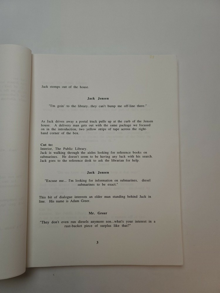 THE CARBONERO / Michael Gavin & Brian Kelley, 1990's Unproduced Screenplay