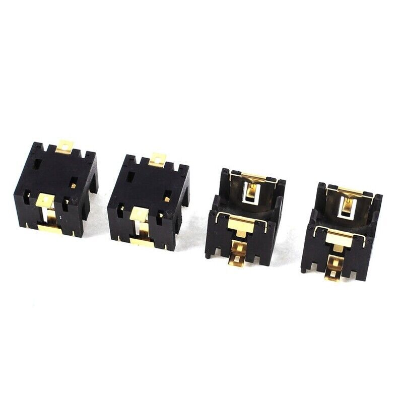 2 Cell AG13/LR44 Horizontal Coin Button Battery Holder Black Container Case SMD