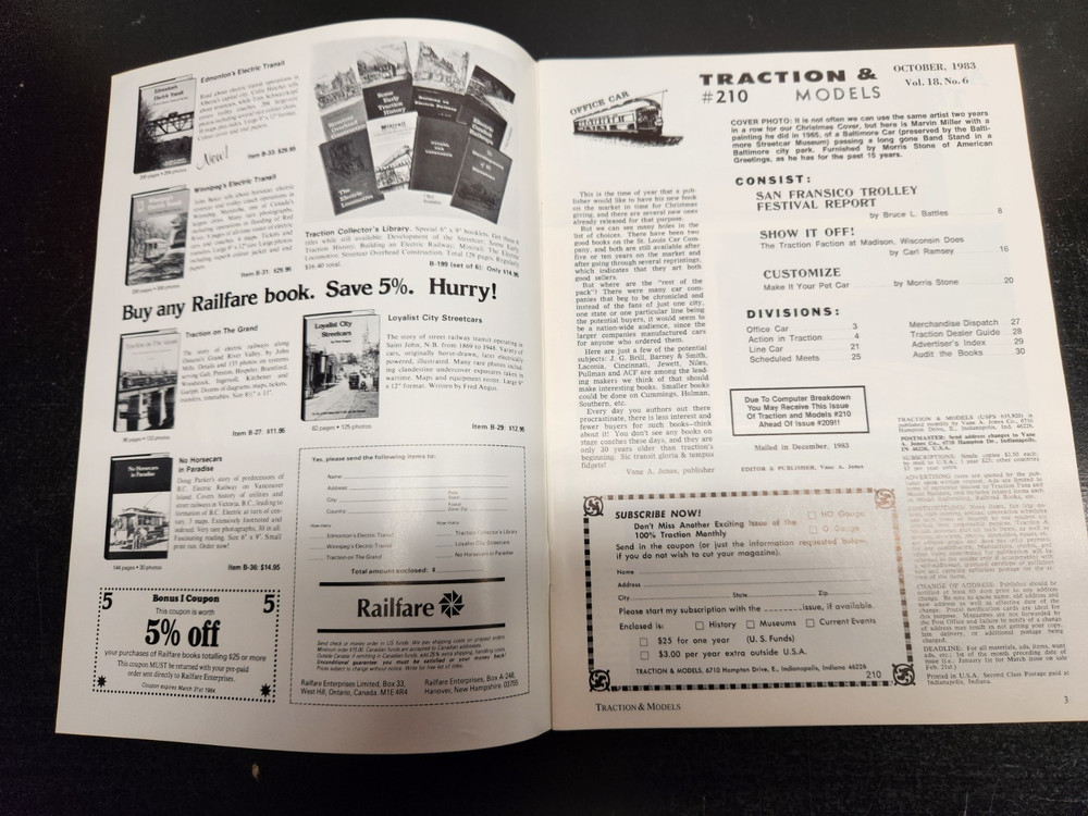 4 Issues of 1983 Traction & Models - Model Railroads