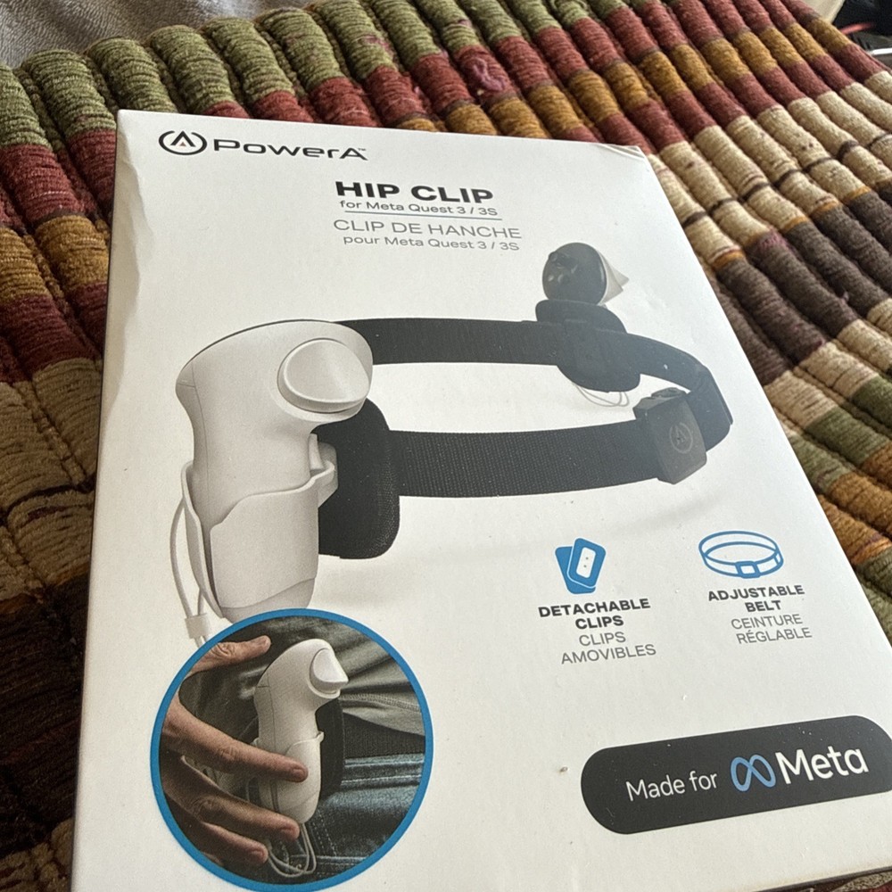 PowerA Hip Clip Black for Meta Quest 3/3S Controller