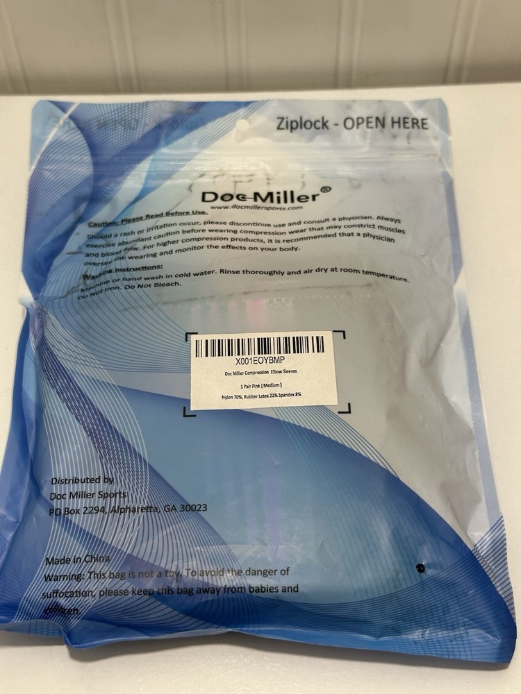 Doc Miller Elbow Compression Sleeve for Tendonitis ; Medical Compression Medium