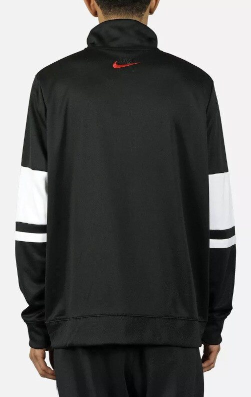 Men's Nike Air 1/2 Zip Jacket Pullover Overhead (Medium) BLACK WHITE CJ4836-010