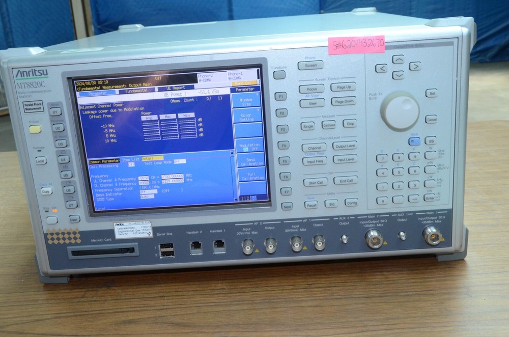 Anritsu MT8820C Dual Output Radio Communications Analyzer