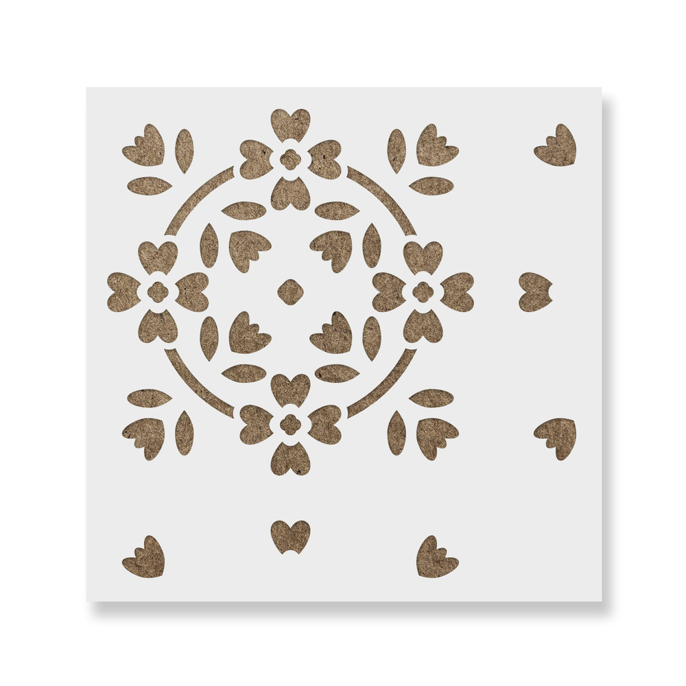 Rorik Tile Stencil - Durable & Reusable Mylar Stencils