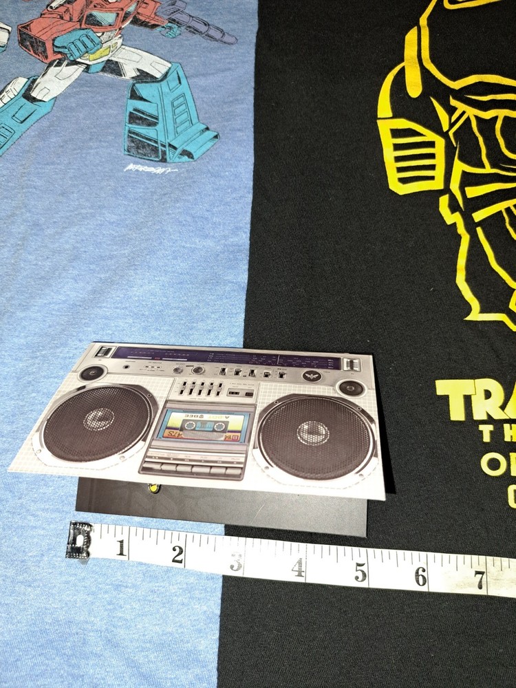 Transformers Enamel Pins Badges & 2 T Shirts