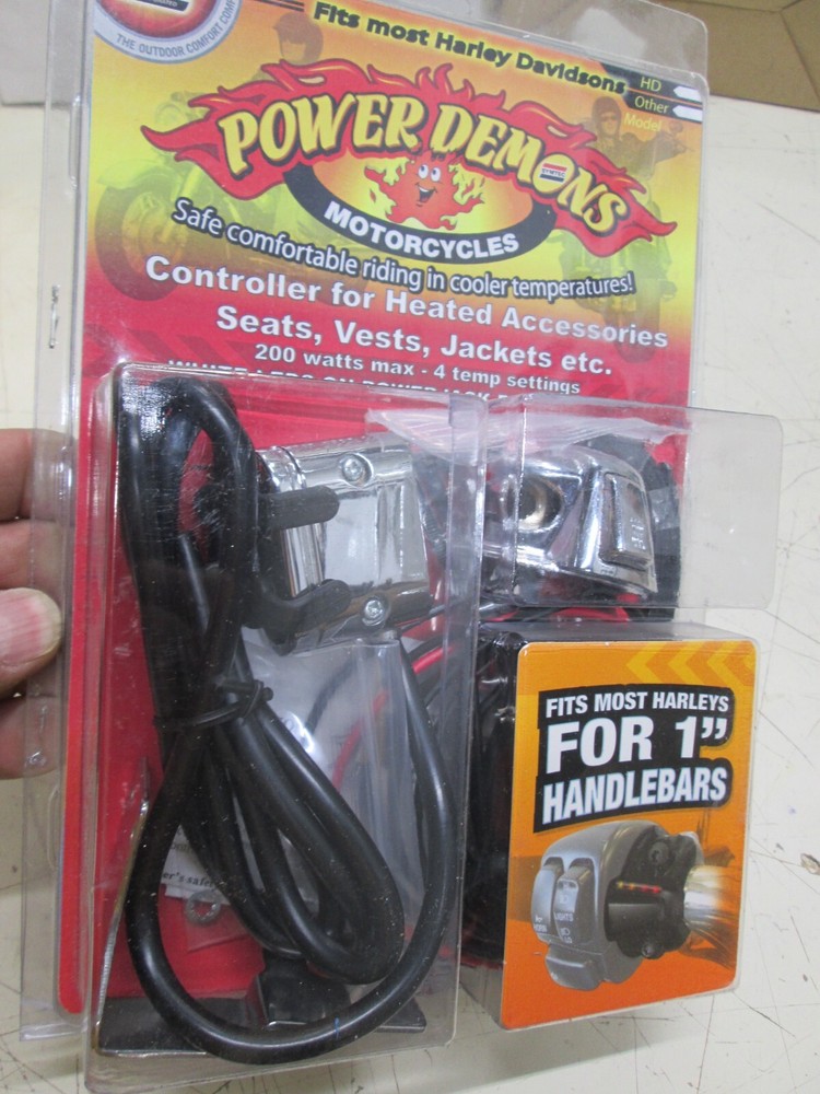SYMTEC POWER DEMON CHROME 1" / CONTROLLER FOR HEATED CLOTHING + ACCESSORIES