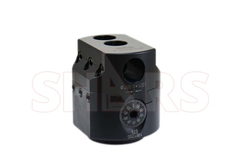 Shars Precision 3" Boring Head 0.001 Radius 1-1/2"-18 Thread W/Certificate P]