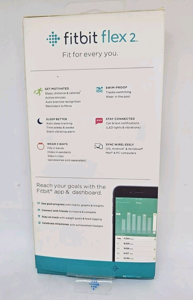 Fitbit Flex 2 GENUINE REPLACEMENT STRAPS AND CHARGER ONLY - TRACKER NOT INCLUDED