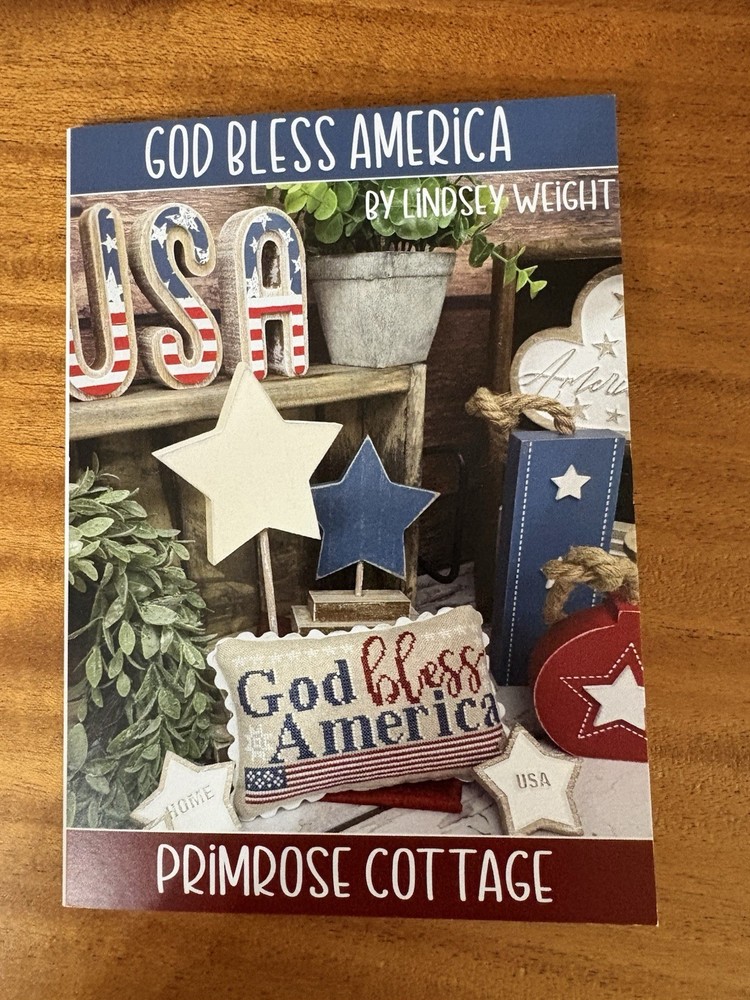GOD BLESS AMERICA by Primrose Cottage cross stitch pattern