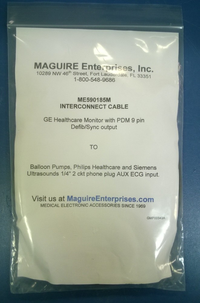 Maguire Enterprises ME590185F Interconnect Cable, New