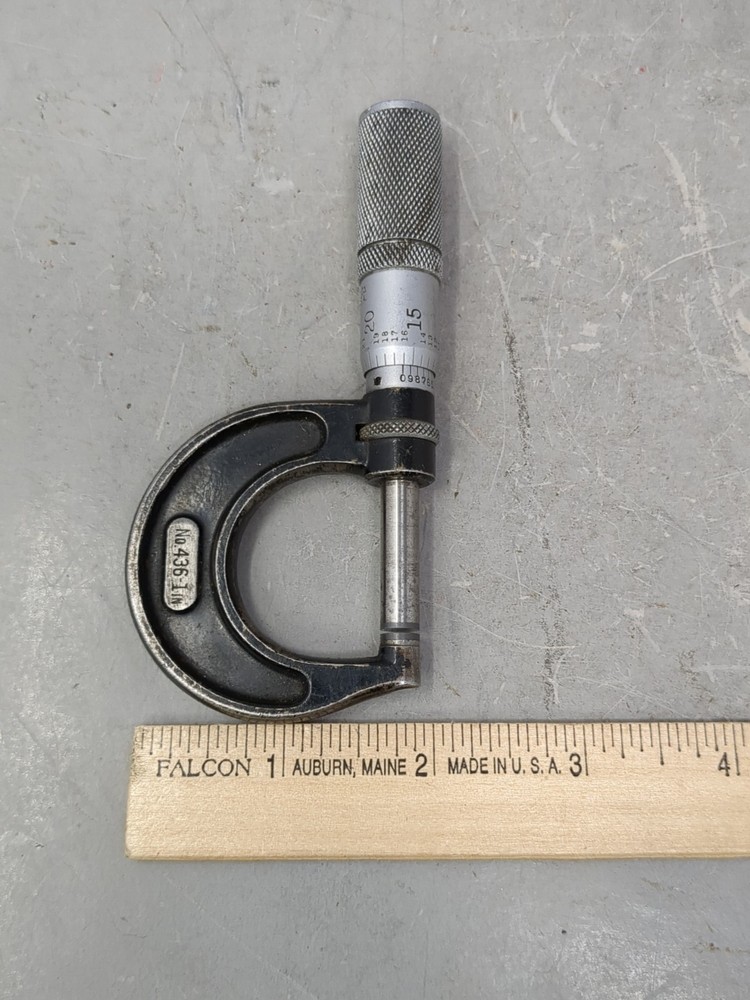 Starrett No 436 0-1 Inch Outside Micrometer Precision Tool USA