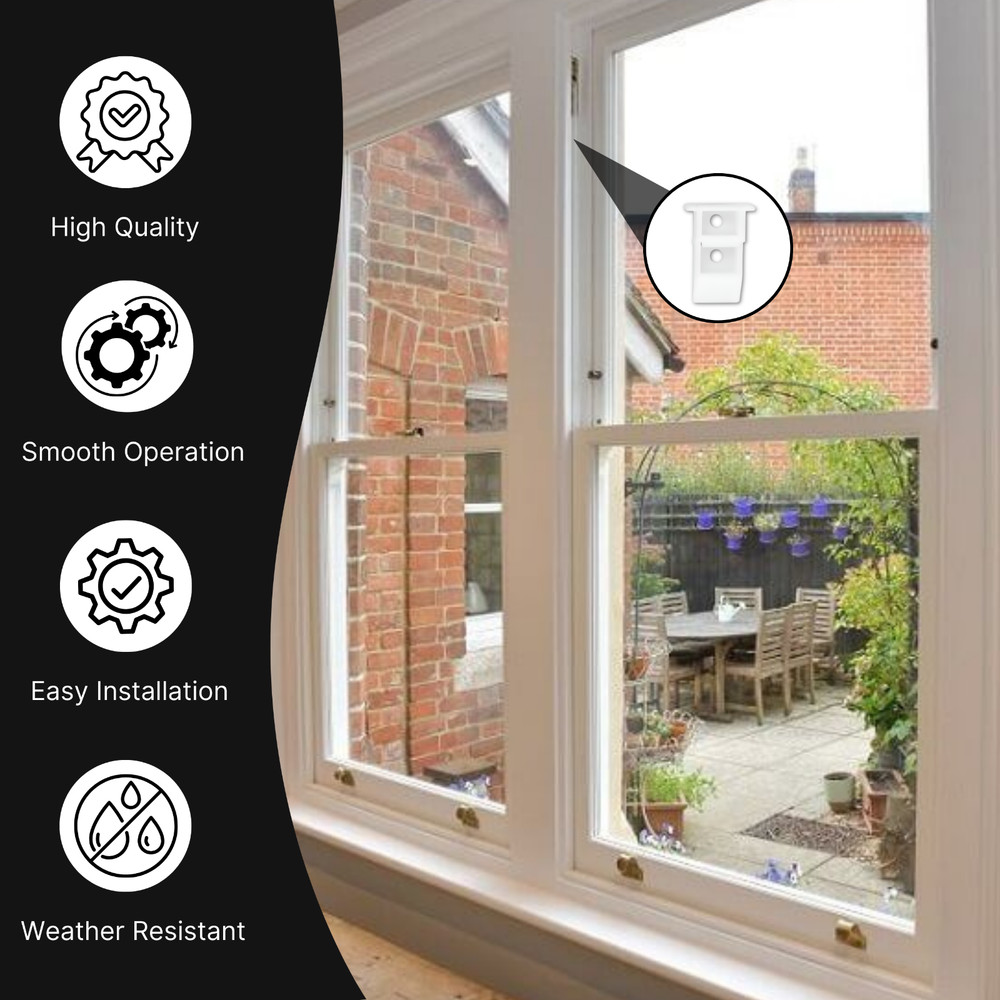 KC Hardware Sash Cam Replacement Channel Balance White (10 Pack)