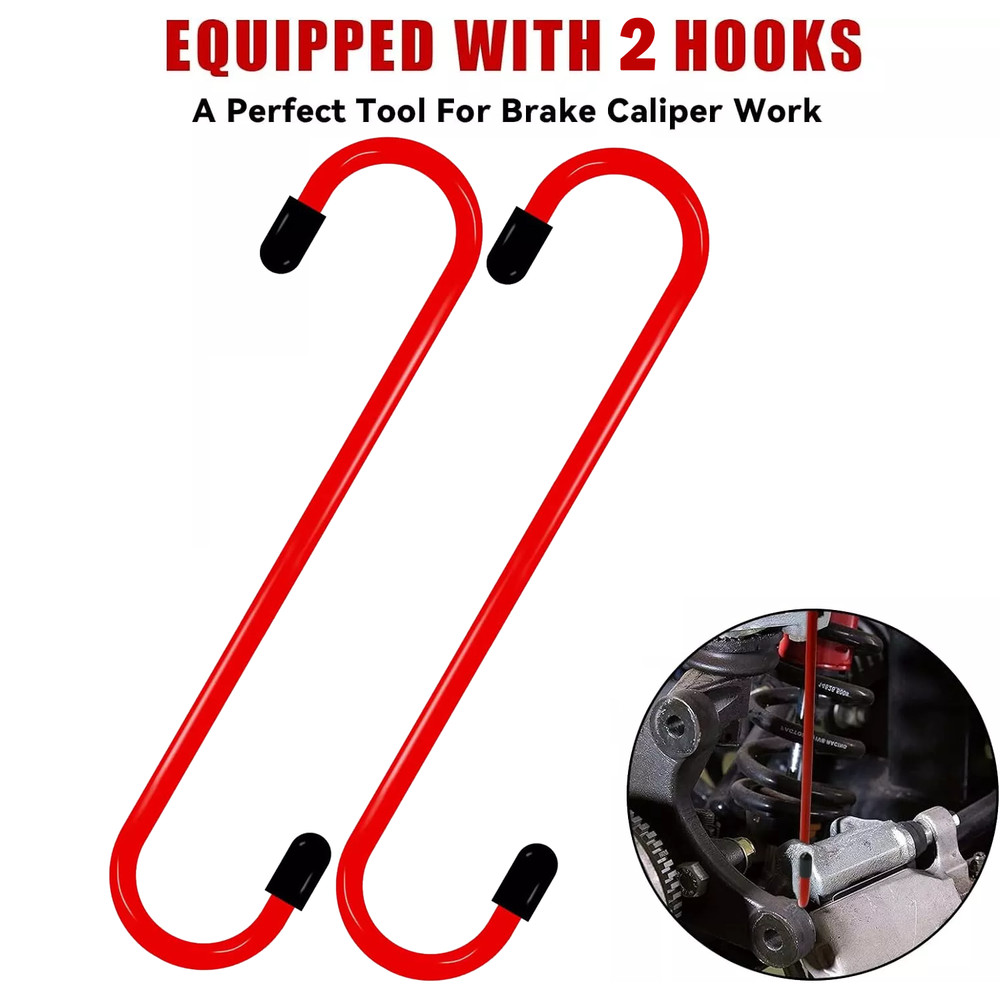 Brake Caliper Compression Tool Brake Caliper Tool Spreader with 2 Hangers