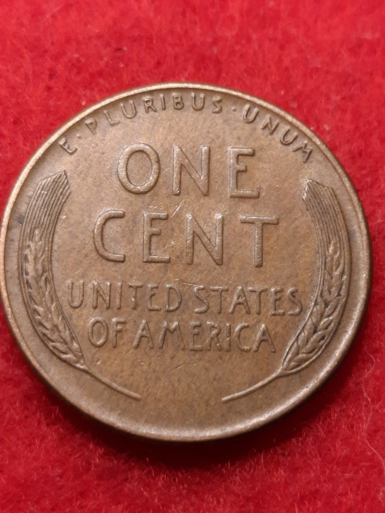 1957 D/D RPM Error Lincoln wheat cent#79