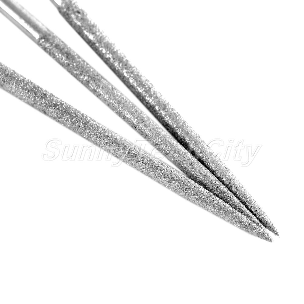 Mini Diamond Needle Files 3*140mm Round Needle File with Diamond Coating Kit