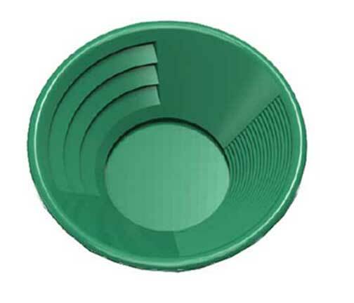 1/8" Mesh Large Gold Classifier Screen & 14" Green Gold Pan.