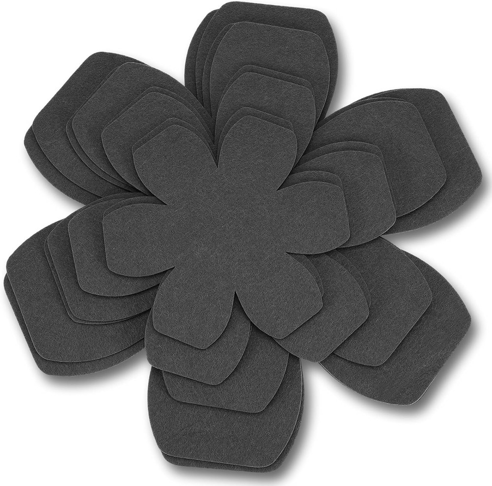8Pcs Pot Protectors for Stacking,Black Pan Protectors for Stacking,4 Different S