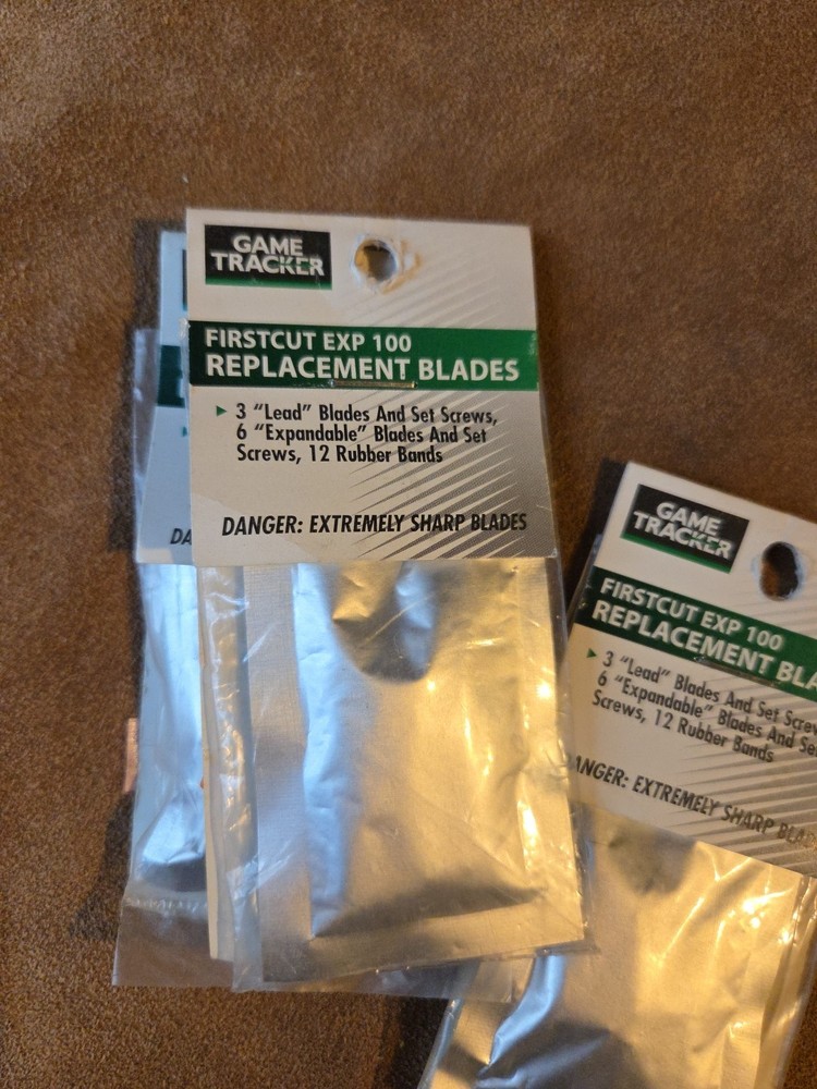 New Game Tracker FirstCut EXP 100 Broadhead Replacement Blade Kit - 3 Packs