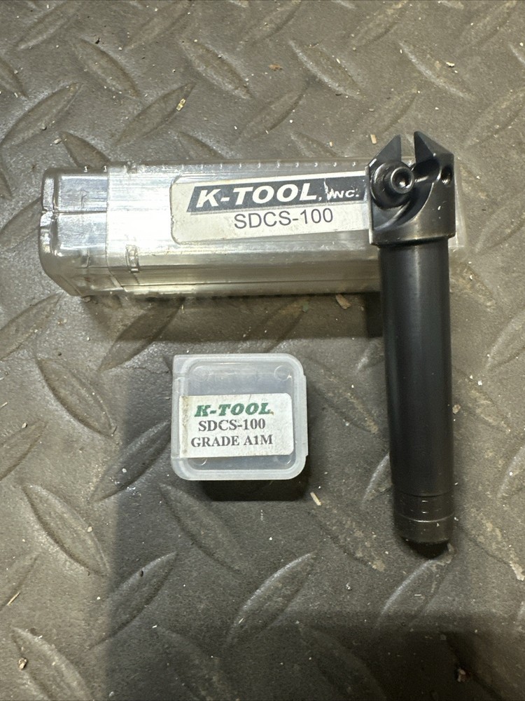 K-Tool Spot Drill SDCS-100 100° 1/2" OD Shank Indexable Carbide Drilling Insert