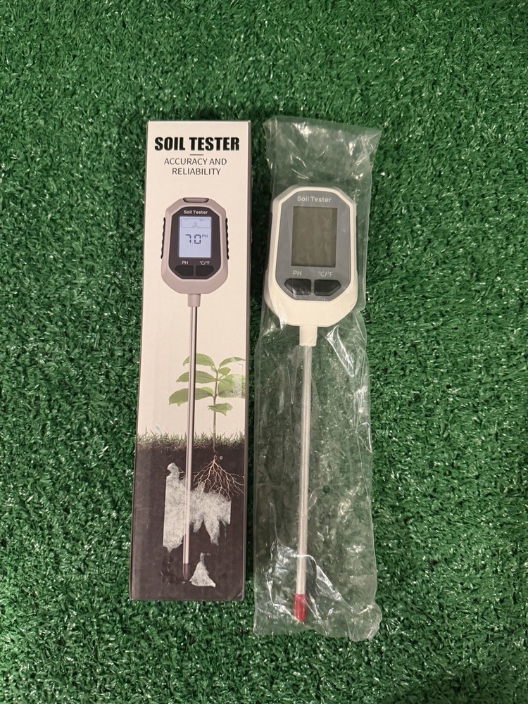 Digital Soil Tester pH Moisture Temp Light Meter Garden Plant Probe, A5