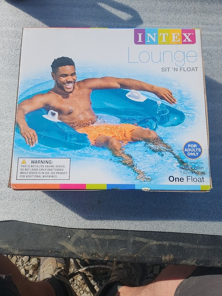Intex Sit 'N Float Inflatable Lounge - Blue